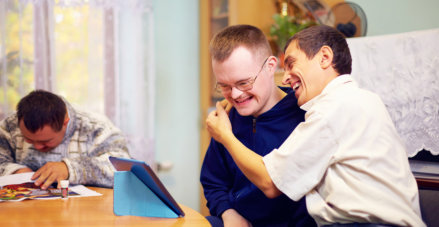 special person embracing